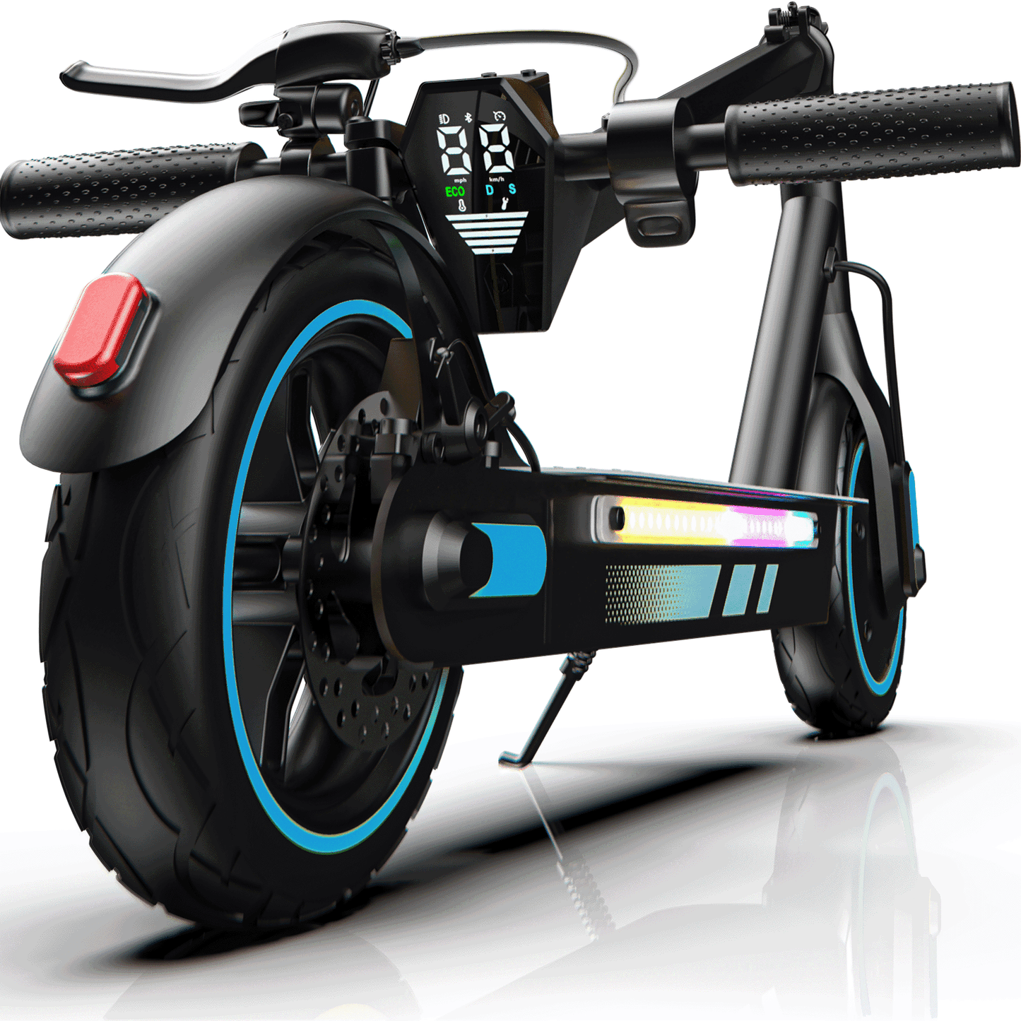Electric Scooter for Adults, 600W Motor, 10" Tubeless Big Tires, Folding E Scooter with Disc Braking System, Smart APP Control
