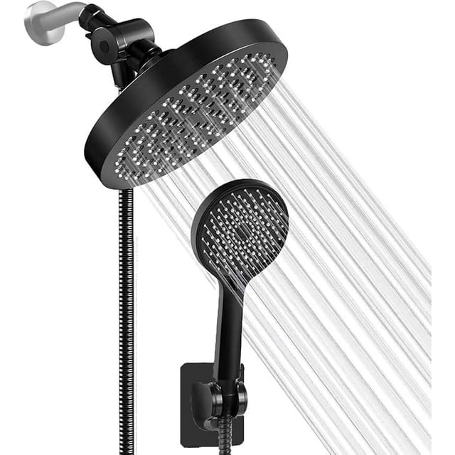 DnxnIaIfy Shower Head, High Pressure Rainfall Shower Head, Handheld Shower Head Combo with 60'' Hose