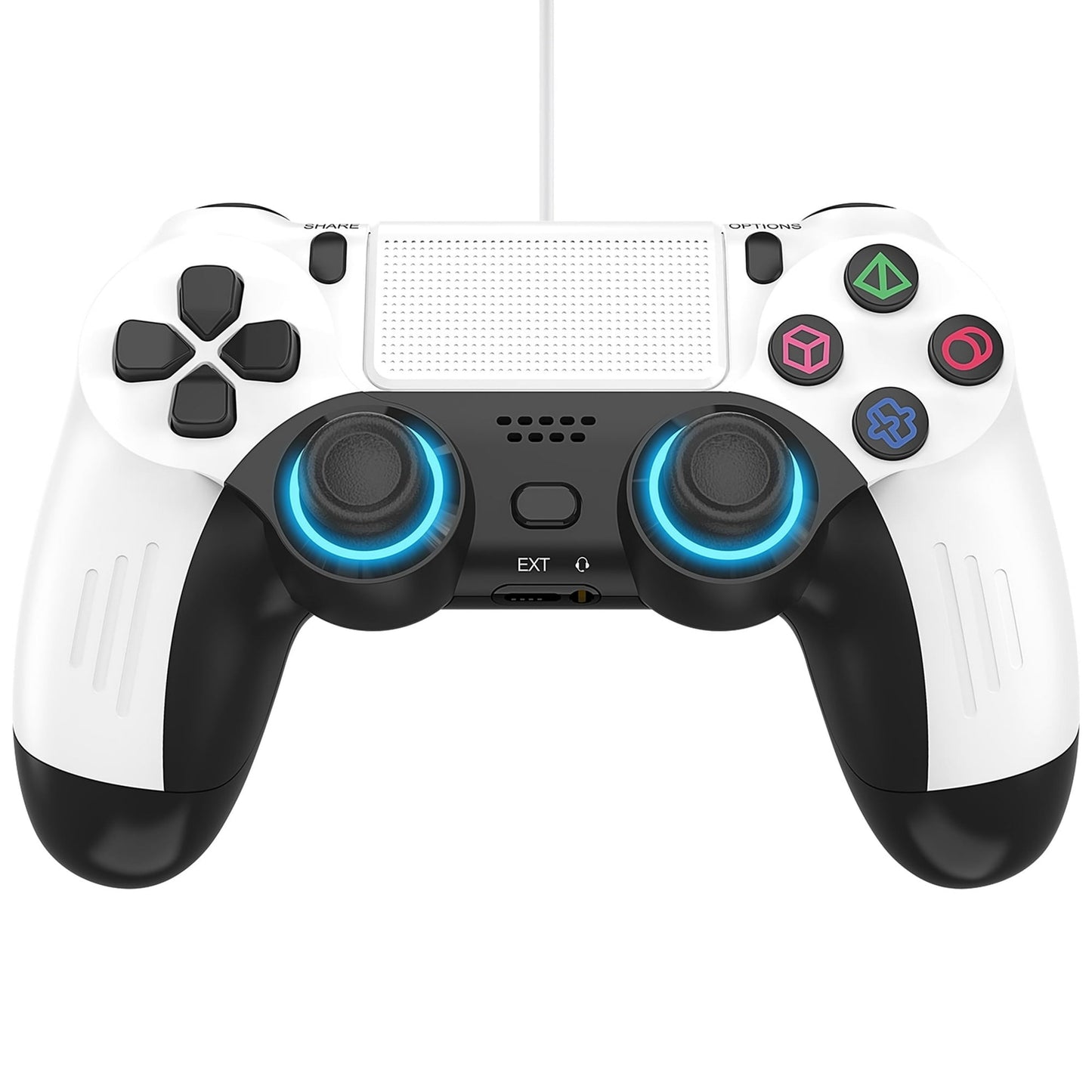 Wired Controller for P5, Compatible with P-5/Slim/Pro/ PC (White)
