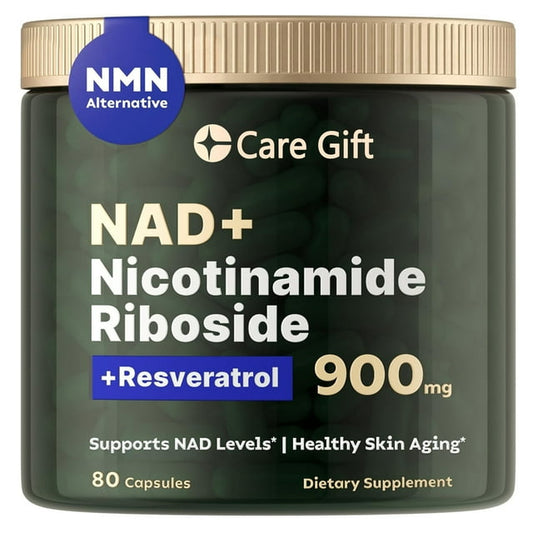 1PACK Care Gift NAD Nicotinamide Riboside Resveratrol,nad supplement -80 Capsules