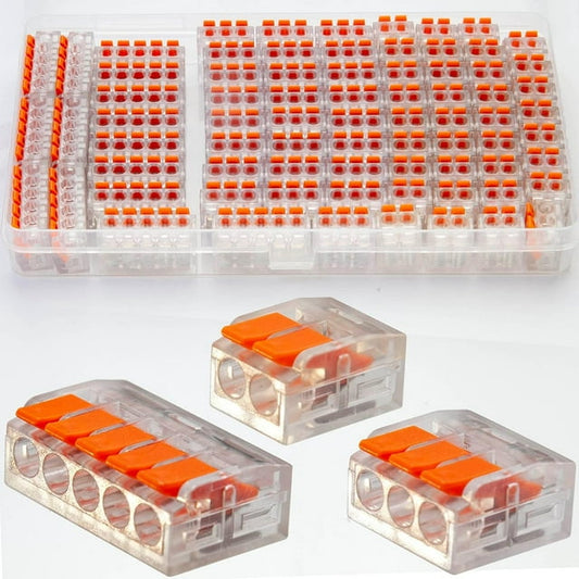 75 Pcs Lever Wire Connector Assortment Kit,DIY Wire Connectors(28-12 AWG),2/3/4 Port Push-in Electrical Connections Terminals
