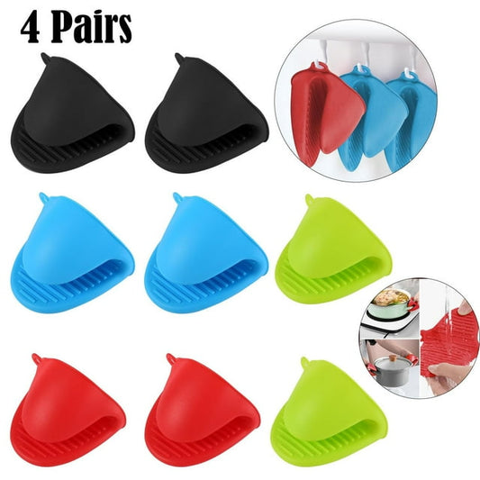 8PCS Silicone Cooking Pinch Grips Oven Mitts Potholder for Kitchen Cooking & Baking