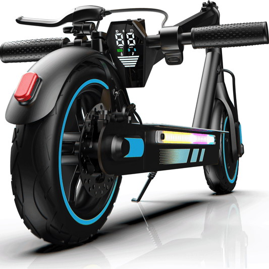 Electric Scooter for Adults, 600W Motor, 10" Tubeless Big Tires, Folding E Scooter with Disc Braking System, Smart APP Control