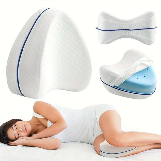 FullPetMoon Legacy Leg & Knee Foam Support Pillow Soothing Pain Relief for Sciatica, Back, Hips, Knees, Joints