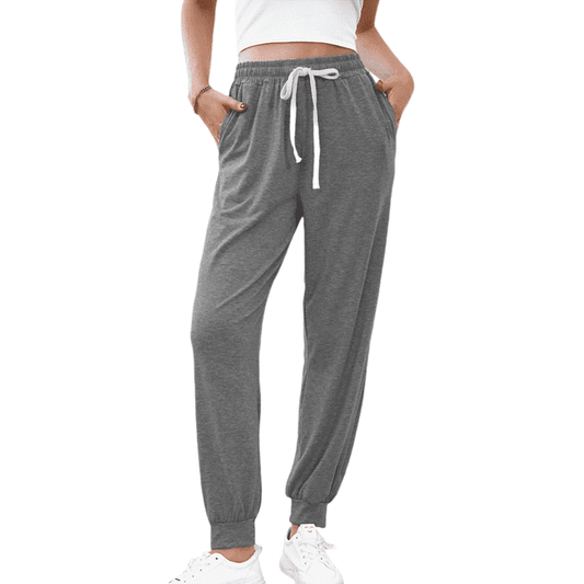 SOMER Women's Workout Sweatpants Cotton Jogger Lounge Pants with Pockets Light Weight Loose Comfy Casual Pajama Pants