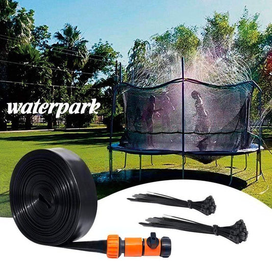 Trampoline Sprinkler,Outdoor Trampoline Water Sprinkler for Boys Girls, Trampoline Accessories Sprinkler 39ft Long for Water Play, Games, and Summer Fun in Yards