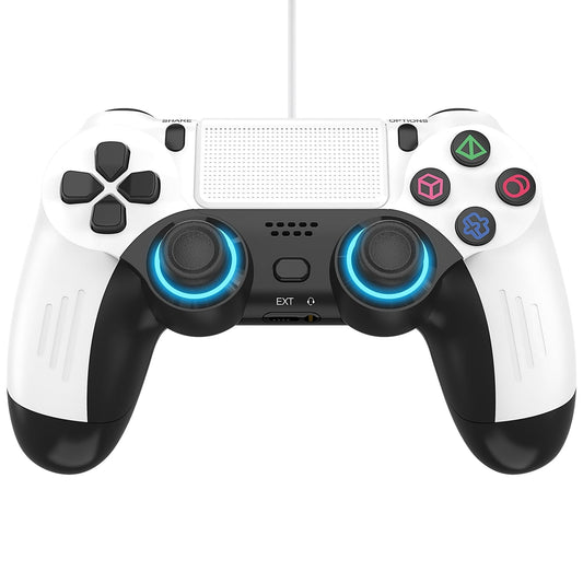 Wired Controller for P5, Compatible with P-5/Slim/Pro/ PC (White)